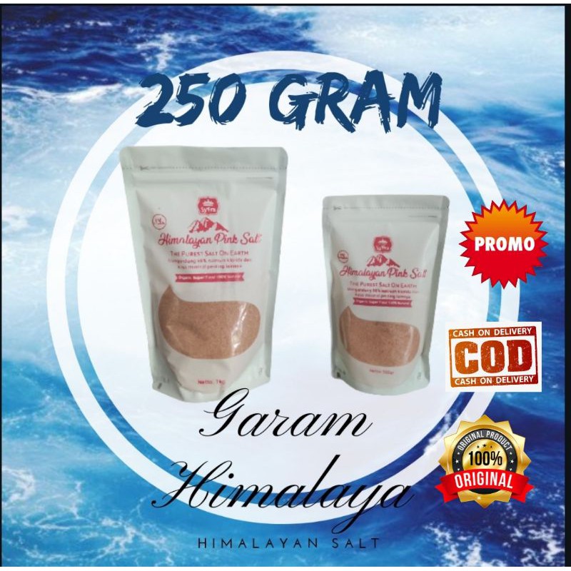 Garam Himalaya/Himsalt 250 gram  bumbu penyedap rasa murah original asli Himalayan pink salt natural