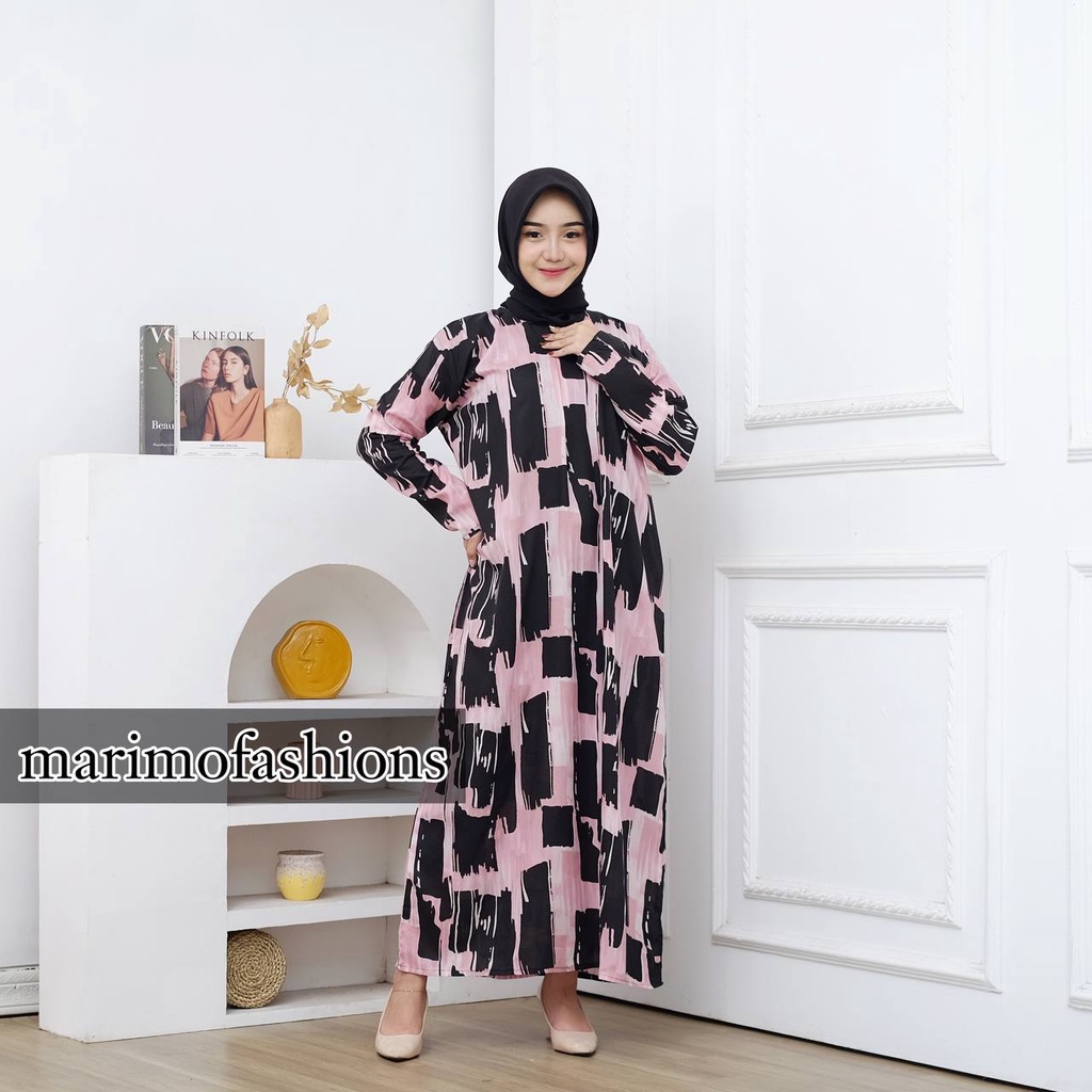 Daster Gamis Busui Lengan Panjang Semata Kaki MARIMO FASHIONS