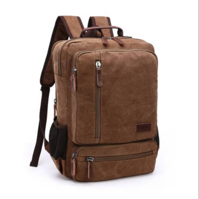 TAS RANSEL PRIA/WANITA KANVAS ORIGINAL LEGUMS KWALITAS KANVAS TEBAL TAS KANTOR TAS LAPTOP