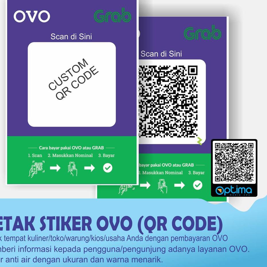 

[PRODUK IH8QK] CETAK STIKER OVO BESERTA QR CODE VZJ