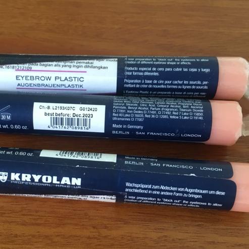 ☚ Kryolan eyebrow plastic share in jar ➣