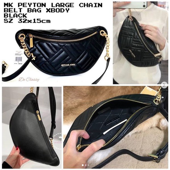 mk belt bag black