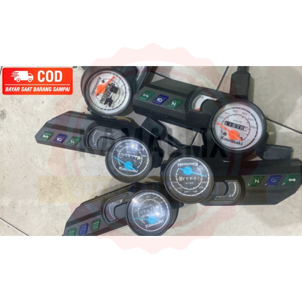 SPIDO SPEEDOMETER KAWASKAI KLX DTRACKER NEW ORI ASLI [COD] COPOTAN MOTOR NORMAL ADA INDIKATOR BENSIN