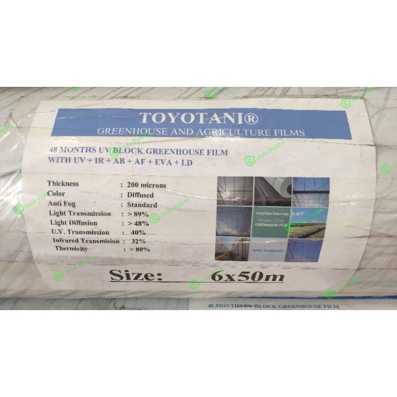 Plastik UV Toyotani lebar rol 6 x 50 meter