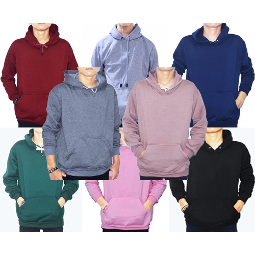 mayrasweater - Sweater Hoodie Pria Jumper Polos Bahan Fleece Promo Murah Berkualitas - ping