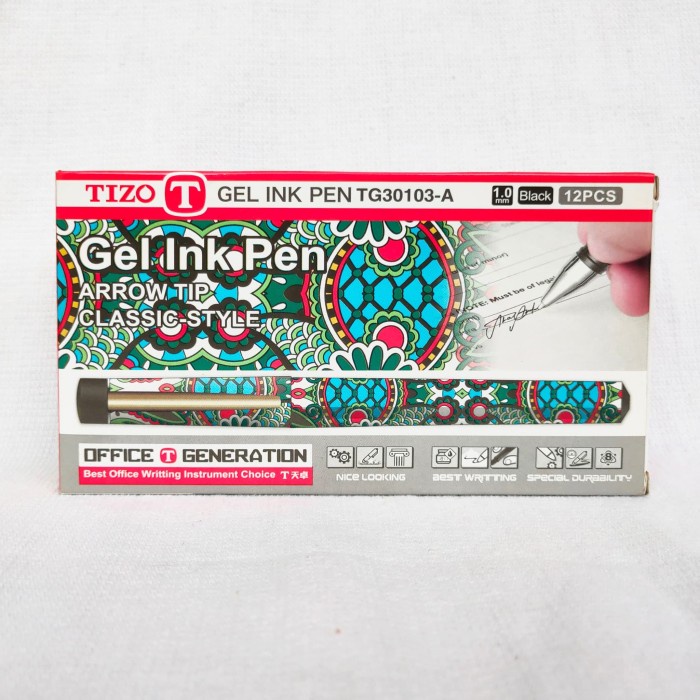 

Terlaris Gel Pen Tizo Motif Batik 12 Pcs Sale!!!