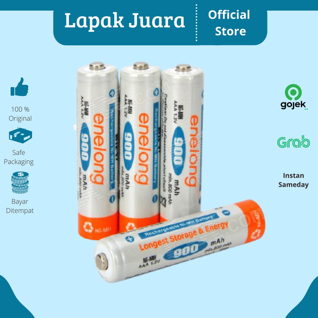 Baterai RECHARGEABLE Batre Isi Ulang Enelong AA 2700 AA 2100 AAA900 mAh