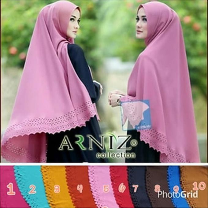 Terbaru Jilbab Syari Lazya Arniz / Khimar Arniz Lazya Best Product