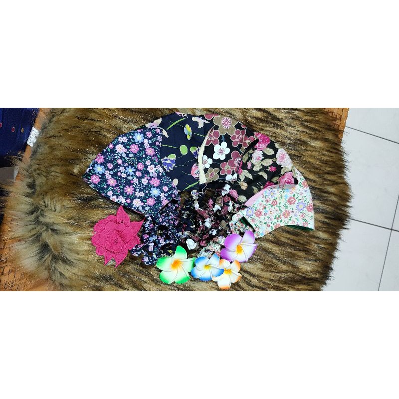 masker serut 3ply cantik katun jepang