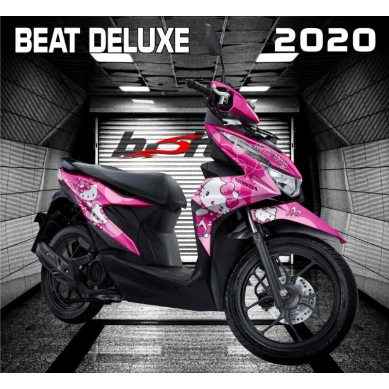 Decal Sticker Honda Beat New 2020 Pink motif Hello Kitty