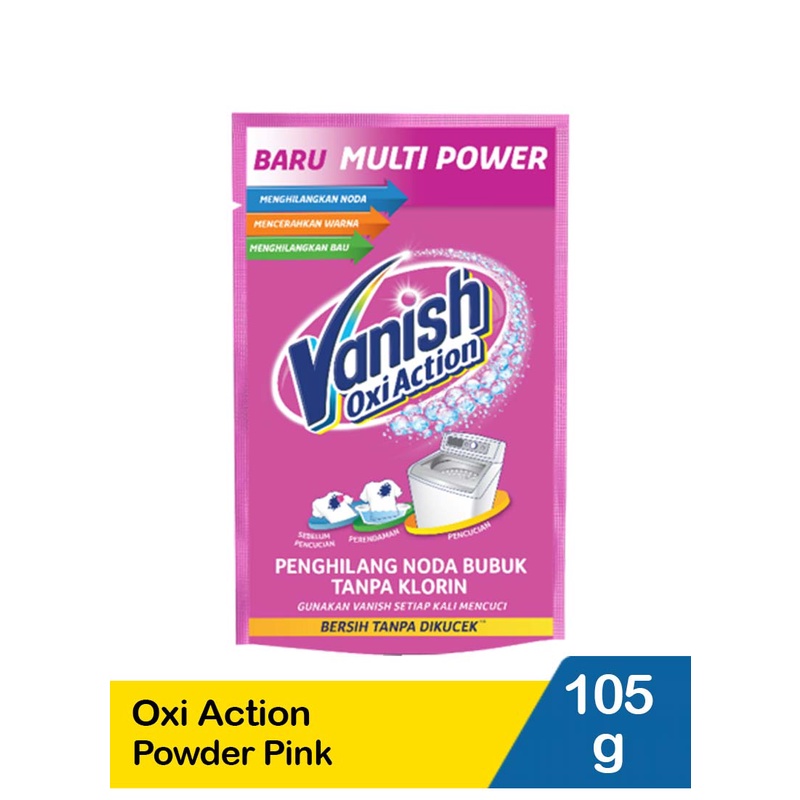 DETERGEN BUBUK VANISH OXI ACTION 105 GRAM PENGHILANG NODA TANPA KLORIN