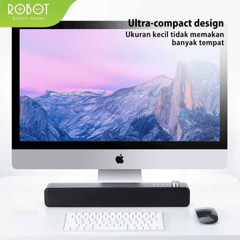 Speaker Bluetooth Robot RB480 Bluetooth 5.0 AUX TF Card Flashdisk Portable Audio Wireless Super Bass Mini Stereo Original - Garansi 1 Tahun-6