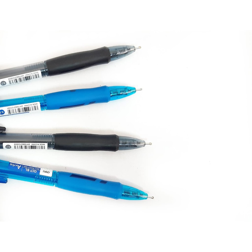 PULPEN CETEK CETREK UJUNG LANCIP 0.7 MM NEEDLE TIP BOLPOIN BALLPOINT HITAM BIRU DELI Q-017