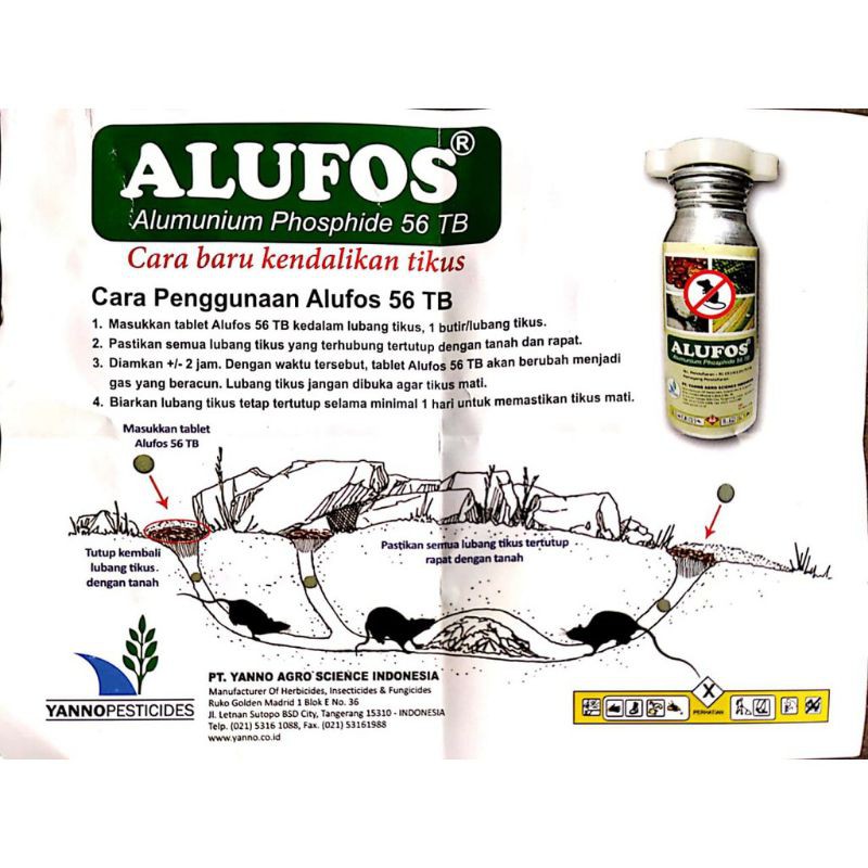 Alufos 56 tb pil tikus untuk di sawah