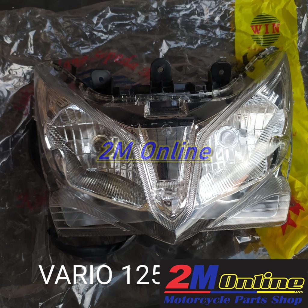 Mdr Lampu Depan Reflektor Vario 125 Old Set Merk WIN