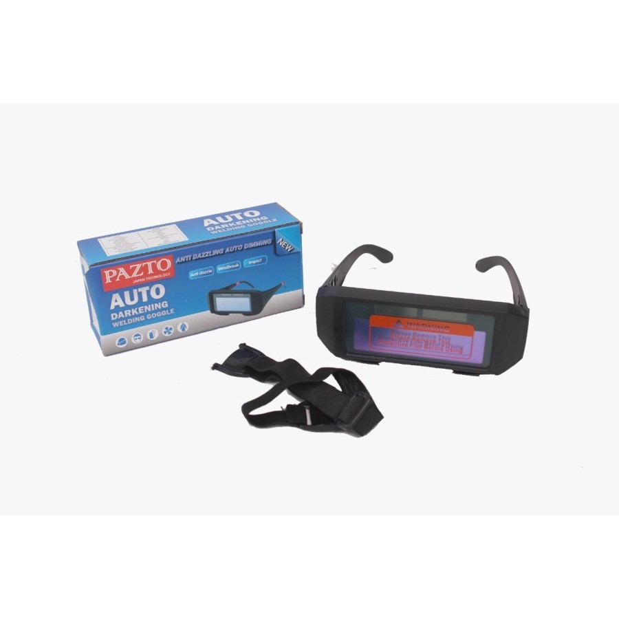 KACAMATA LAS OTOMATIS GELAP PAZTO