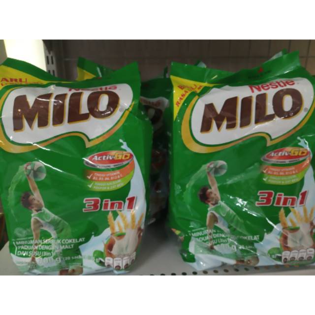 

MILO 3 IN 1 MINUMAN SERBUK COKELAT PCK 18 X 35