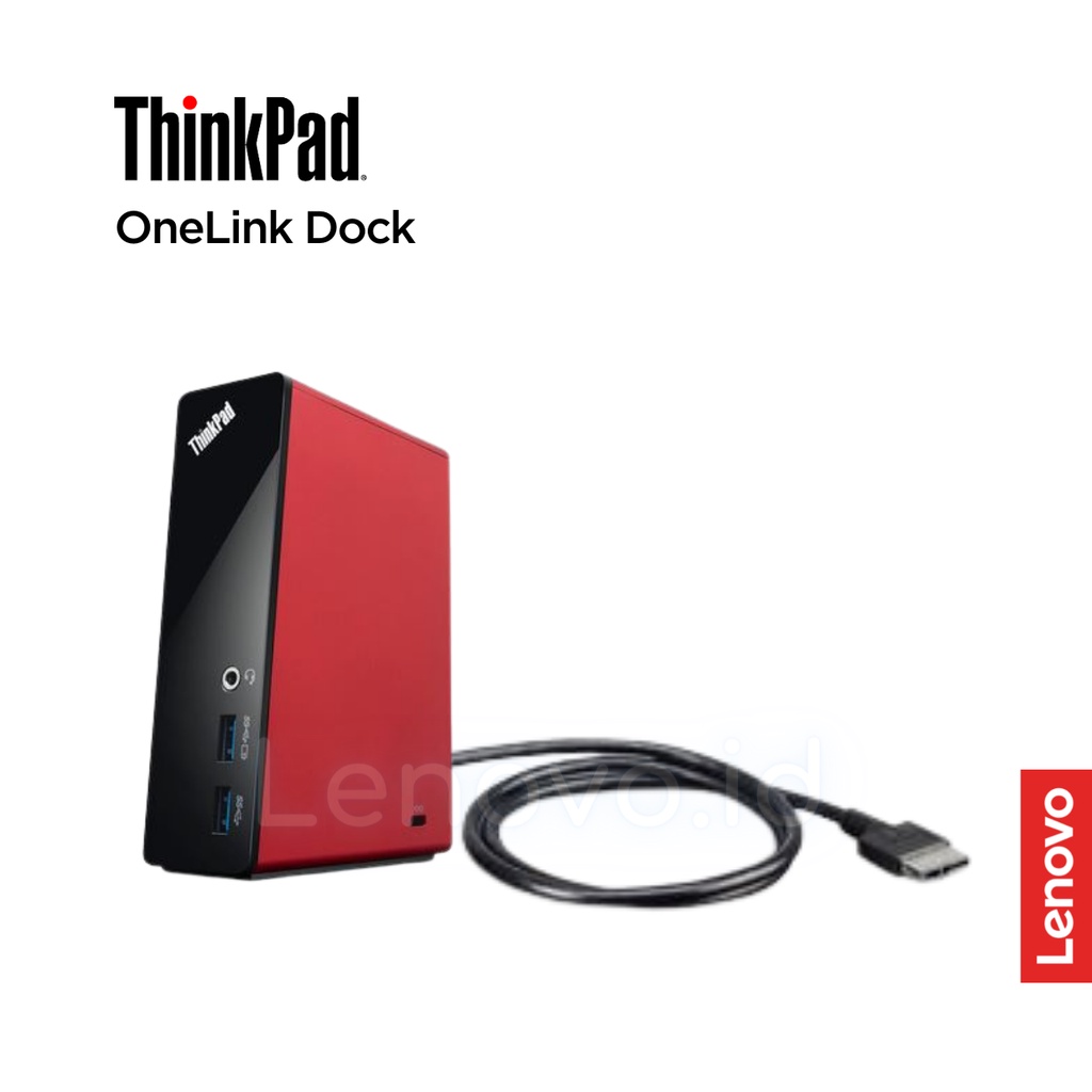 Lenovo ThinkPad OneLink Dock + HDMI to VGA Adapter (USB 3.0, USB 2.0, HDMI, LAN Ethernet, Audio Mic)