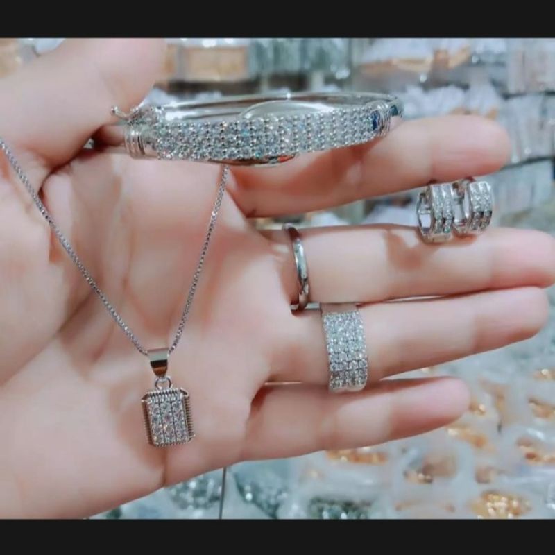 Set perhiasan xuping aksesoris fashion silver