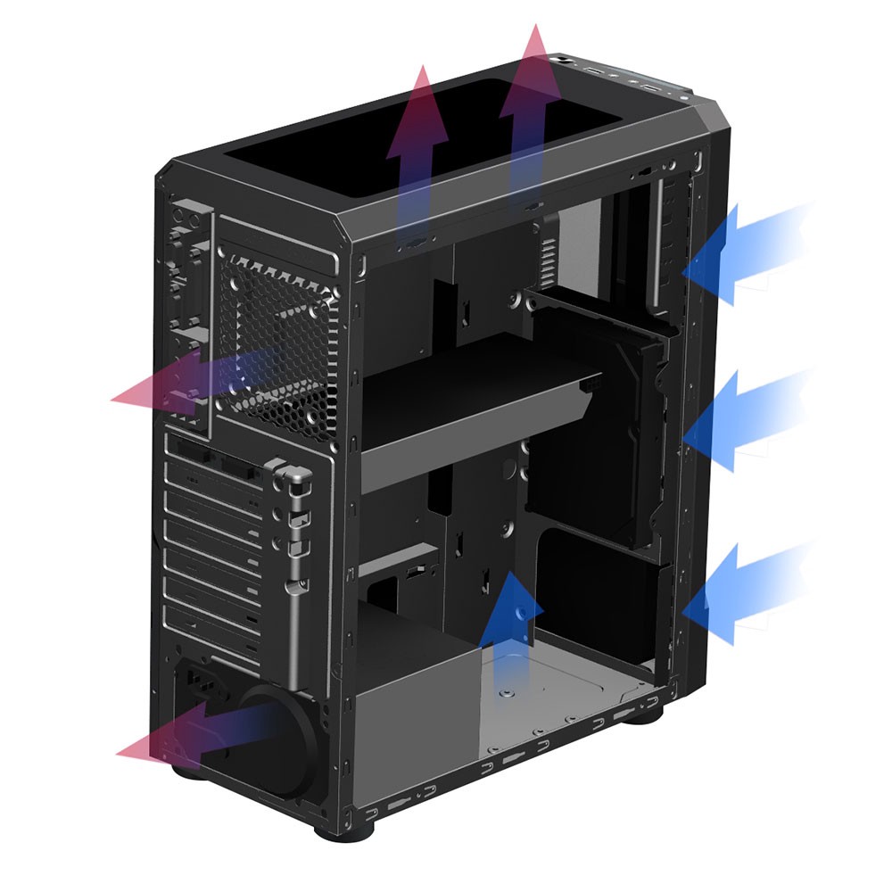 Armaggeddon Tron III - ATX Gaming Case Tempered Glass