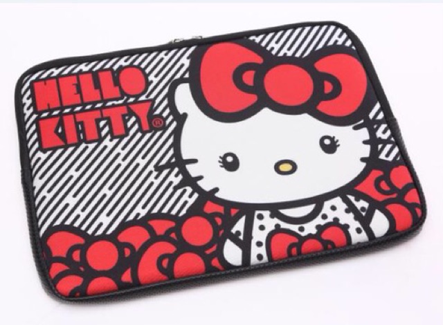 Tas Sarung Laptop Sleeve Softcase Strip Hello Kitty  Neoprene 14 inch