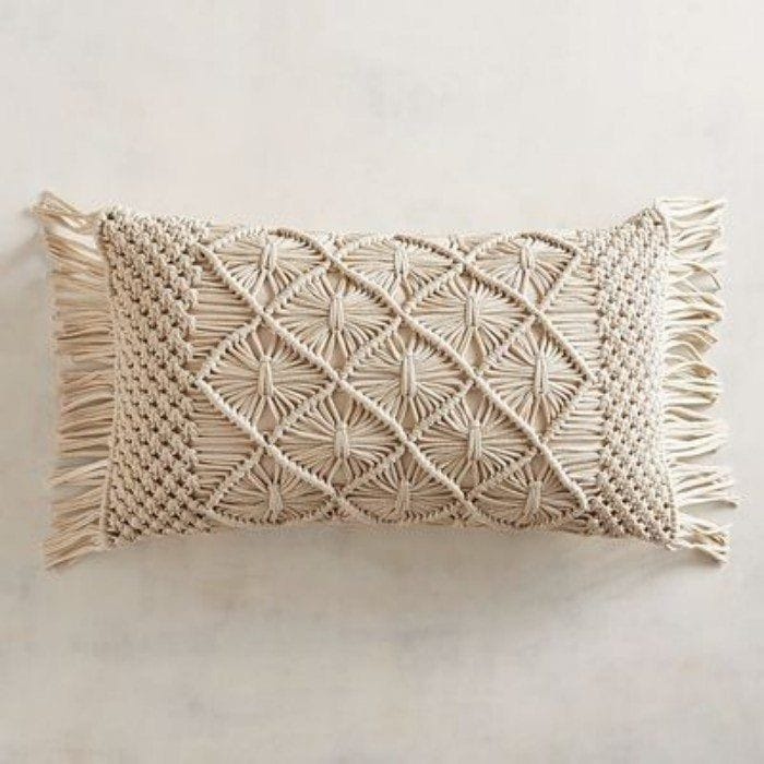 READY STOK) macrame sarung bantal/ macramecover bantal/Dekorasi rumah