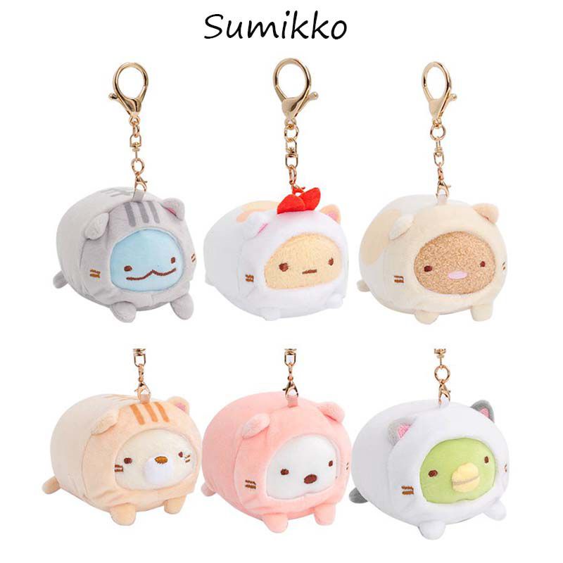 Sumikko Cosplay Cat Backpack Plush Pendant SAN-X Keychain Doll Decorative Holiday Gift