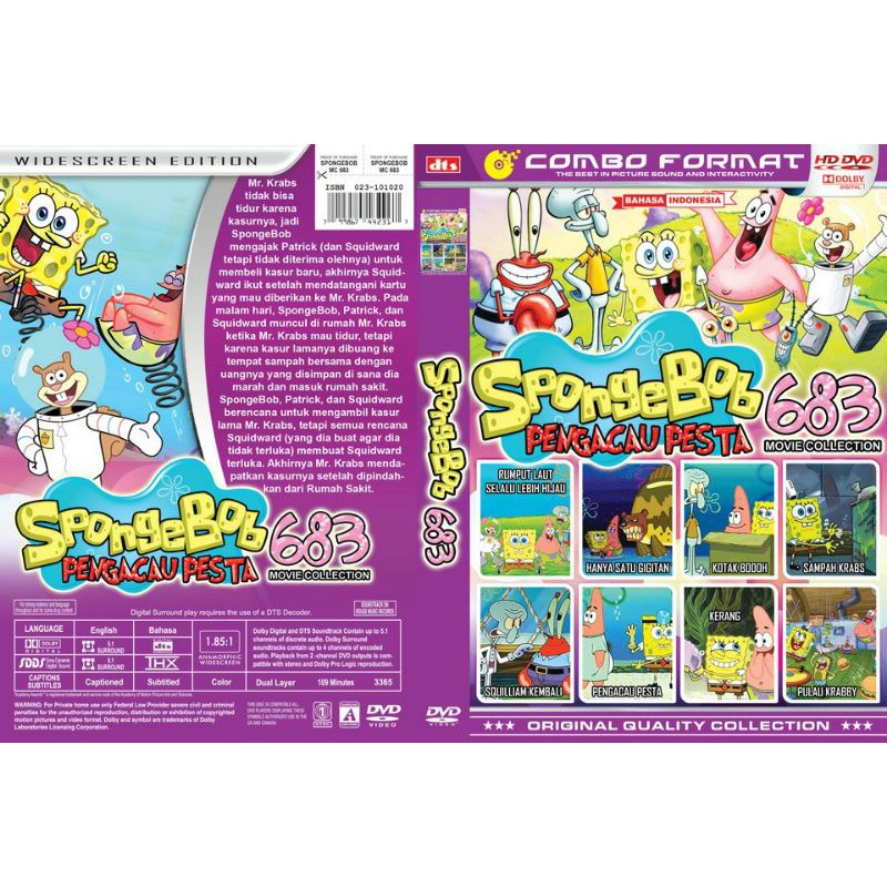 Kaset Film  Koleksi Spongbob Pengacau Pesta 683