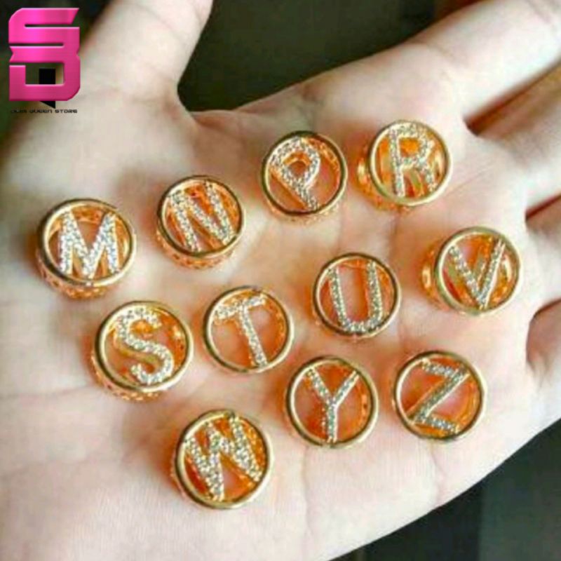 Liontin Huruf Liontin Nama Pembatas Gelang Huruf Emas Liontin Xuping