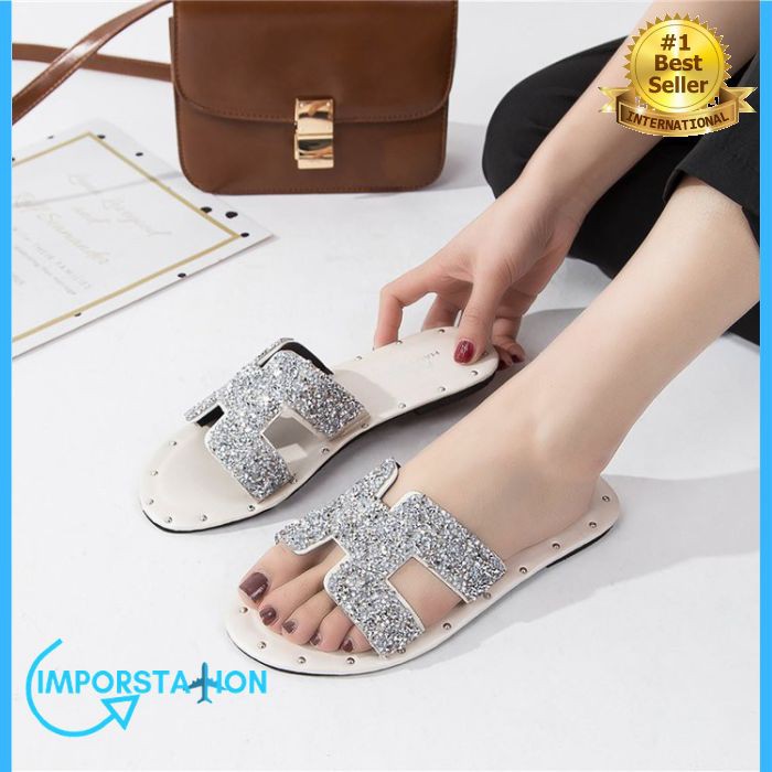 SANDAL WANITA FASHION 2019 VERSI KOREA MOTIF H - F028