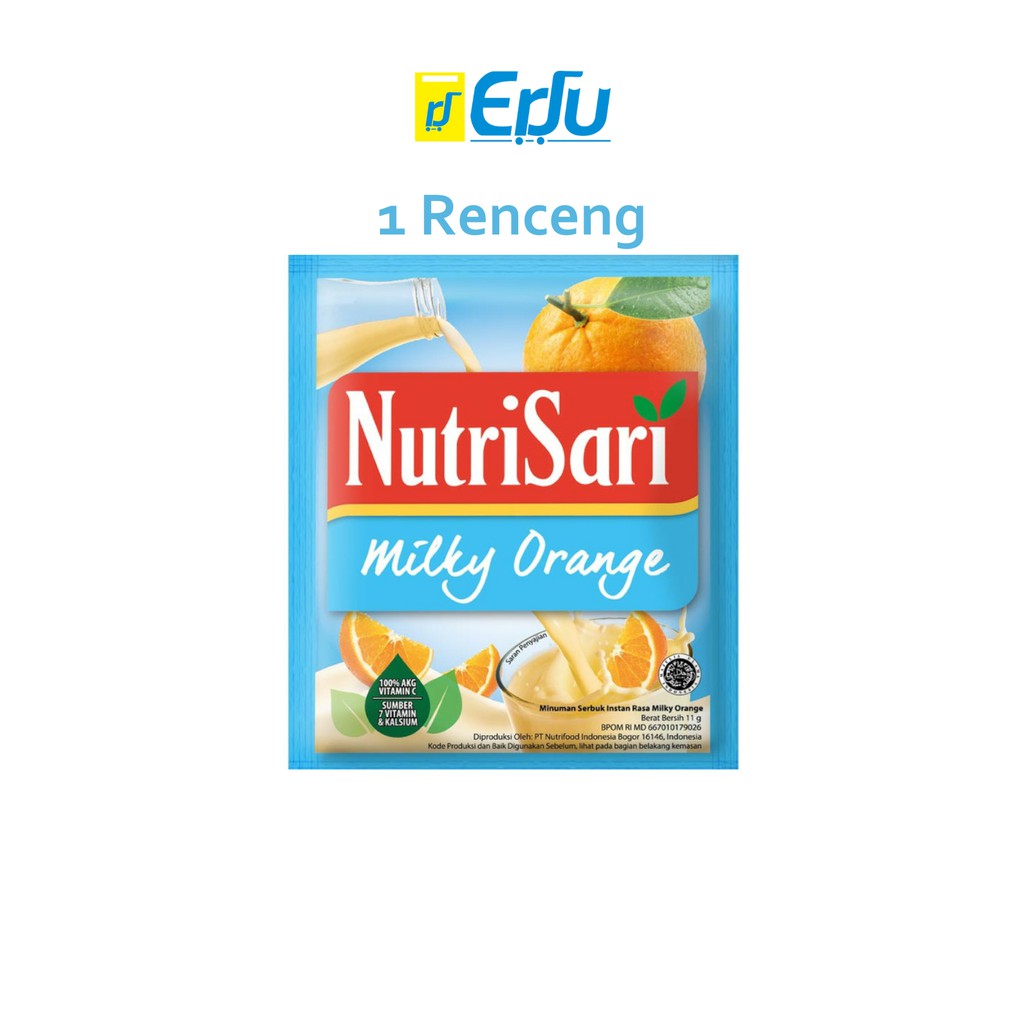 

Nutrisari Milky Orange Renceng 10 x 11gr