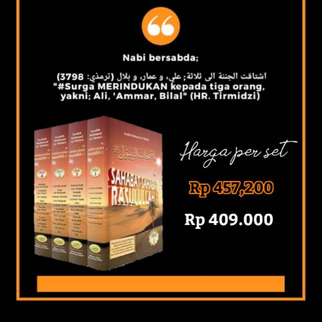 Jual Sahabat Sahabat Rasulullah Shopee Indonesia