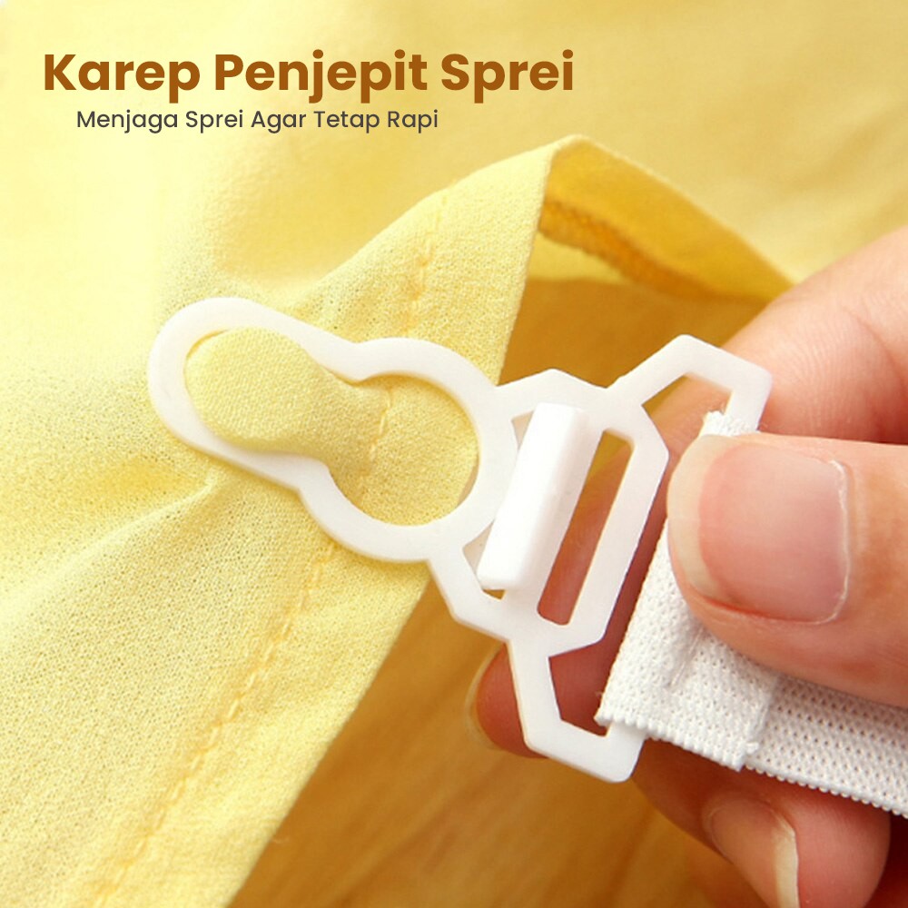 Karet Jepitan Sudut Sprei (1 Pack Isi 4 Pcs)