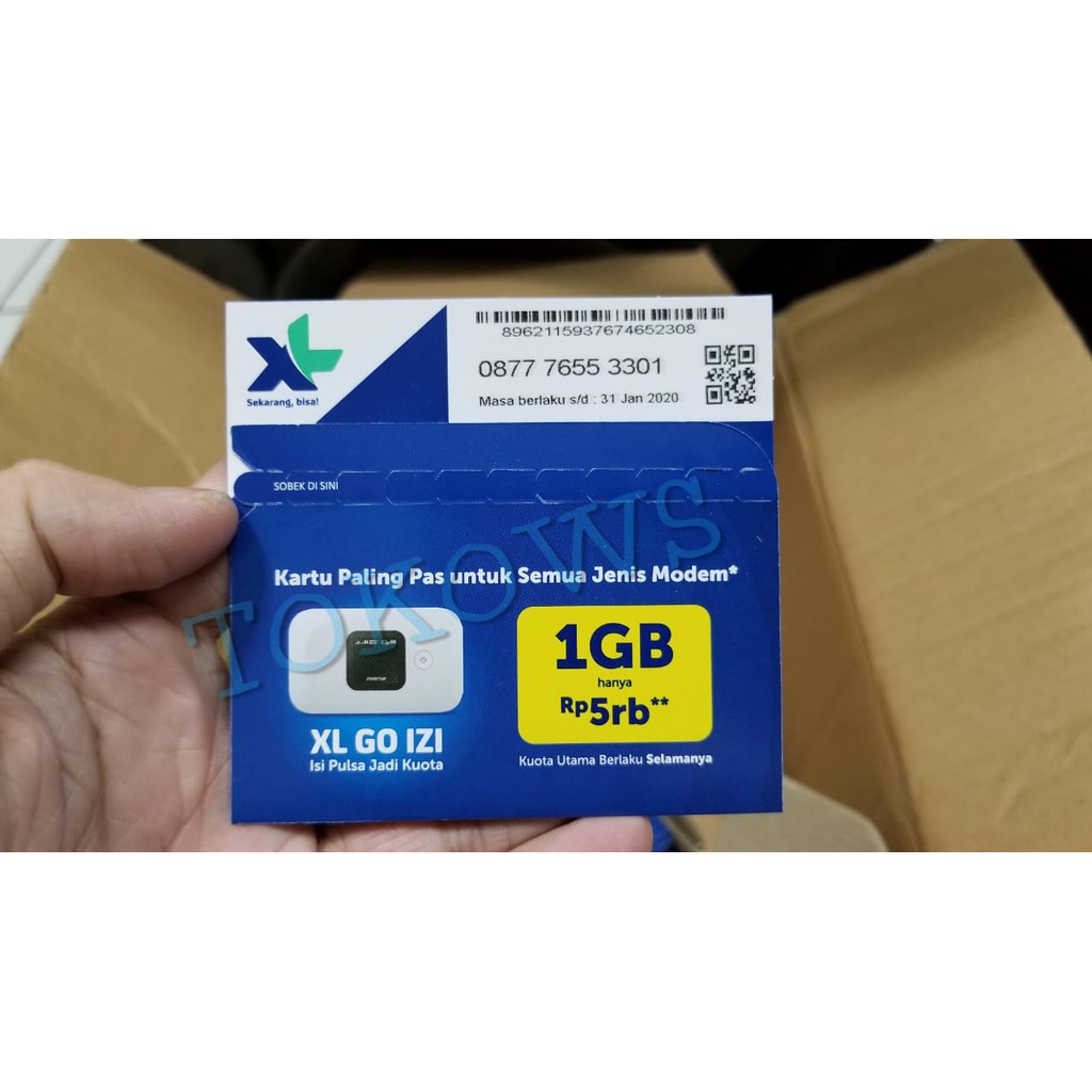 Kartu Perdana XL GO IZI Modem Mifi Unlocked Huawei ZTE Sierra Alcatel Dll