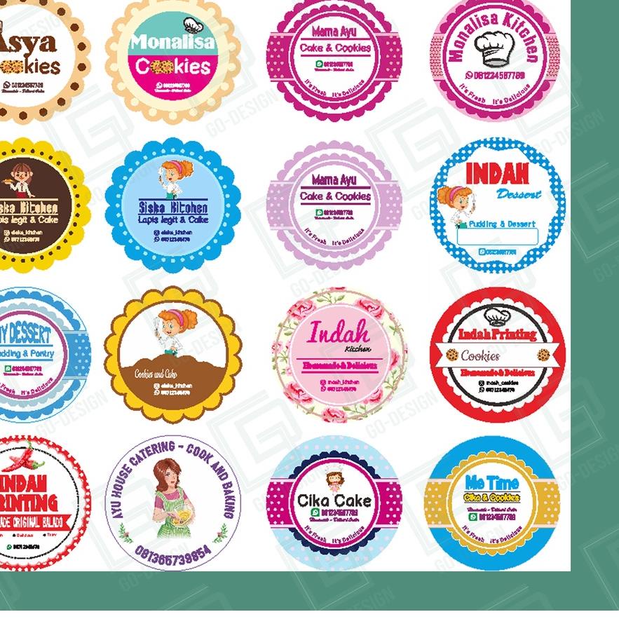 

Terjangkau Cetak Stiker Label Makanan VINYL / Label Kemasan + Cutting / Cetak Stiker Label Online Shop ン