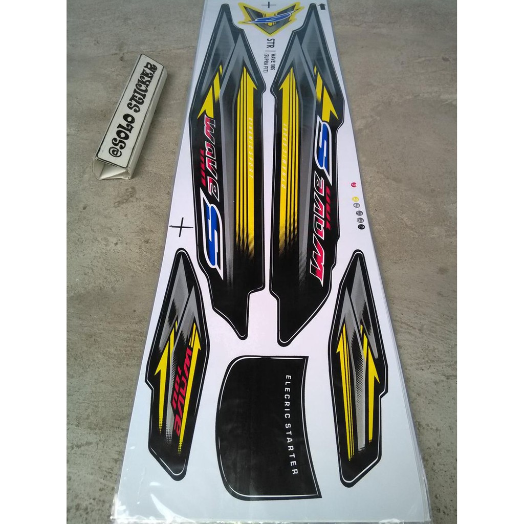 Cutting Striping Sticker Lis Motor Variasi Honda Supra Lama Supra Fit Lama Wave 100 3 Shopee Indonesia