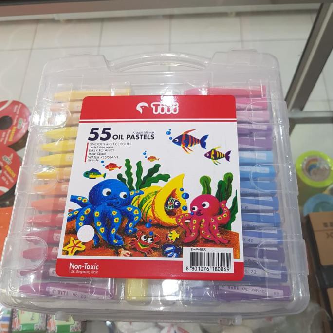 

Stok Baru! Krayon Titi 55 Warna / Crayon / Oil Pastel / Ti-P-55S Murah