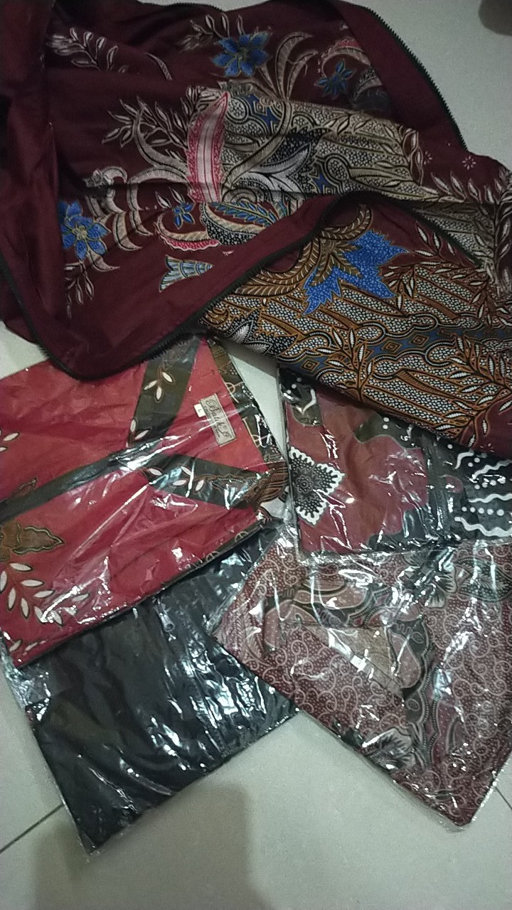 Baju Batik Wanita Tunik Atasan Seragam Kantor Keluarga Hajatan Dinas Kerja Lengan Panjang Nikahan