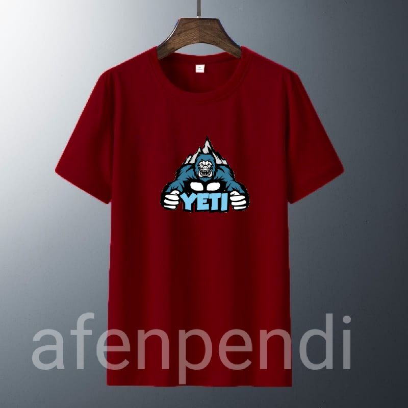 KAOS PRIA UKURAN S M L XL XXL XXXL MOTIF YETI