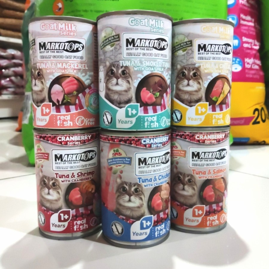 MARKOTOPS KALENG 400 GR MARKOTOP MAKANAN BASAH KUCING KALENG ALLVARIAN