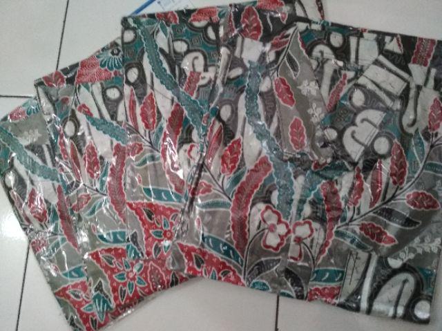 Batik Couple Atasan Batik Seragam Kantor Motif Daun Salam