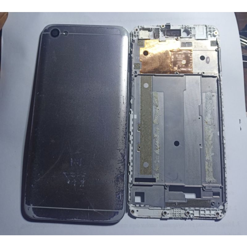 Casing Backdoor tutup belakang baterai frame tatakan Lcd Xiaomi Redmi Note 5A Original bekas copotan