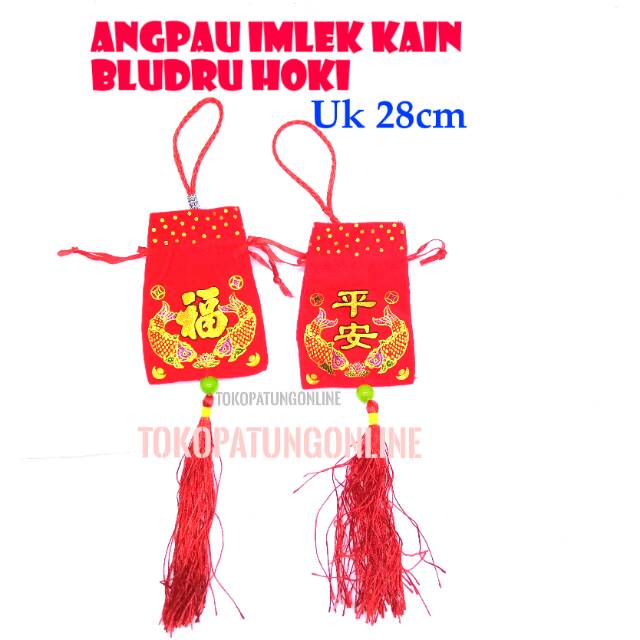 Angpau Imlek kain Bludru Hoki Mewah