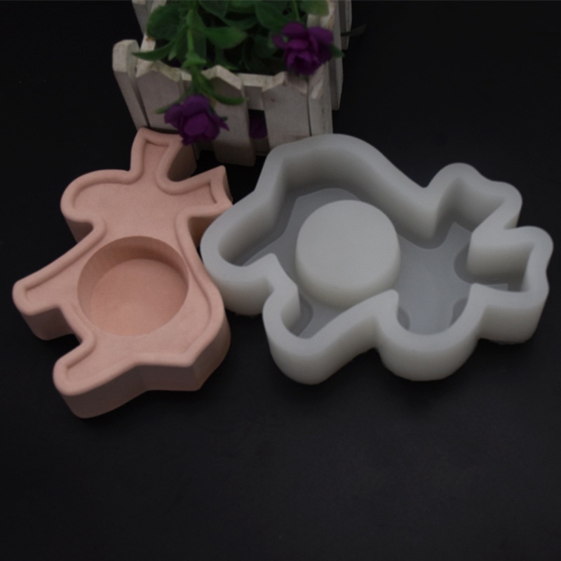 SIY  Christmas Candlestick Epoxy Resin Mold Candle Holder Silicone Mould DIY Crafts Jewelry Home Decorations Casting Tool