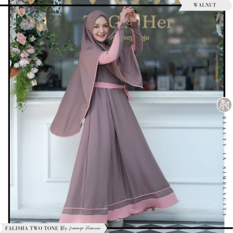 FALISHA BY NARARYA GAMIS SET KHIMAR BUSUI