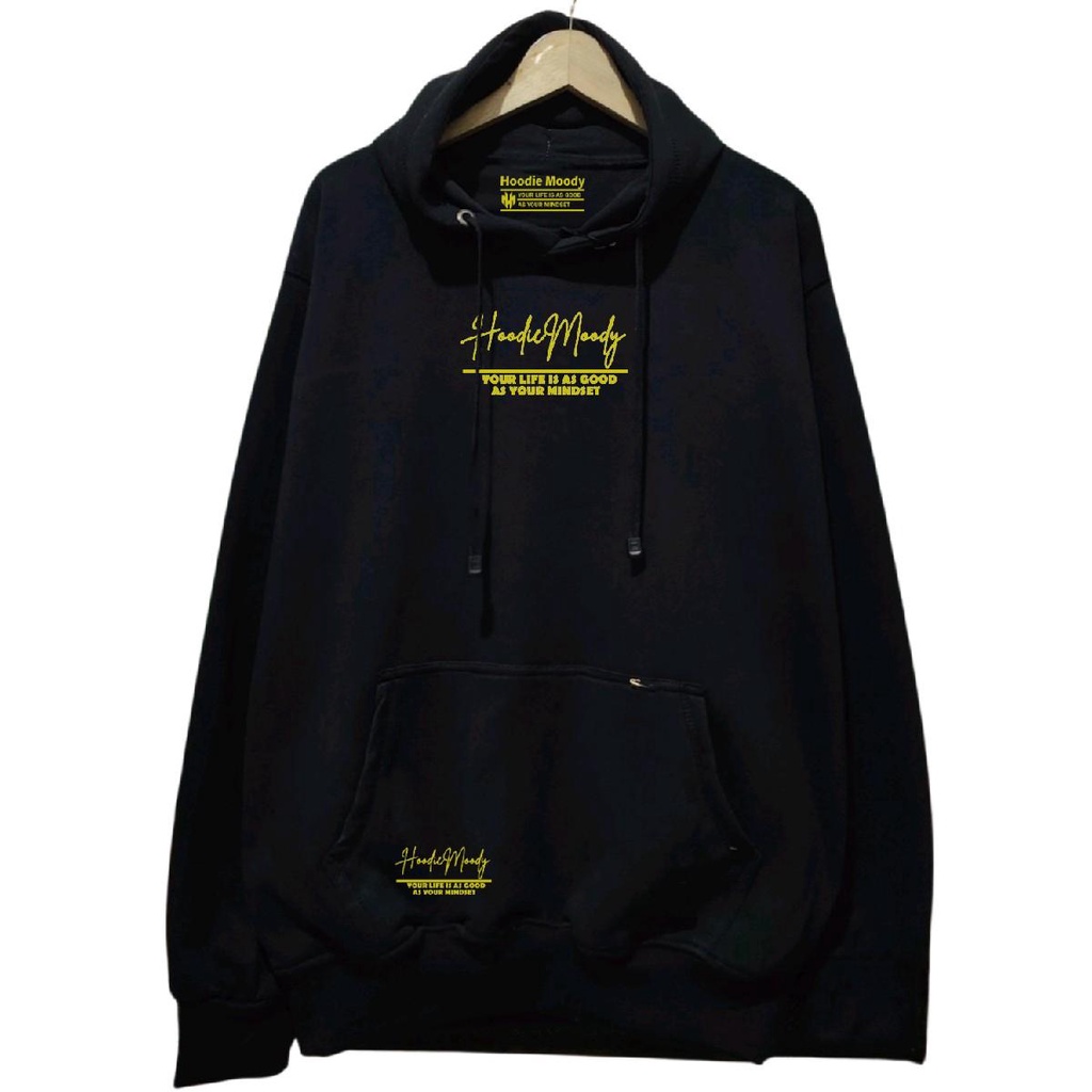 hoodie moody sweater hoodie pria distro warna hitam botol cream putih ukuran m l xl xxl   cowok teba