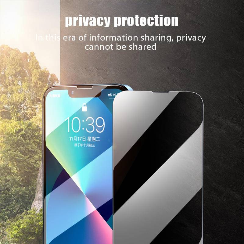 Pelindung Layar Tempered Glass Anti spy Untuk iPhone SE 2022 11 12 13 Pro MAX Mini X XS MAX XR 6 6s 7 8 Plus SE 2020