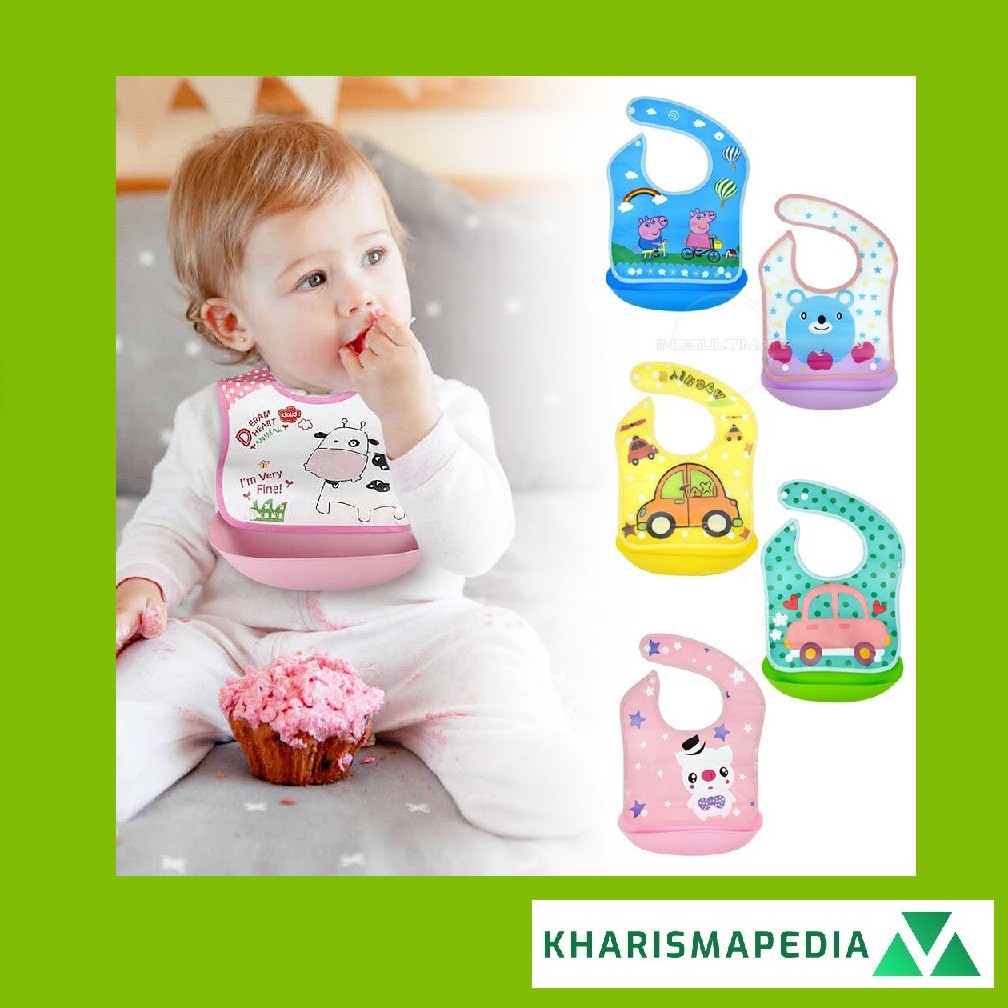 Slabber Bayi Anak WATERPROOF ANTI KOTOR Sleber Baby Bib