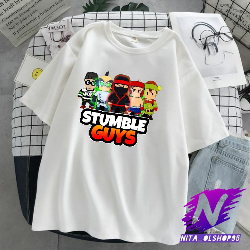 kaos anak stumble guys baju anak stumble guys premium stumble guys