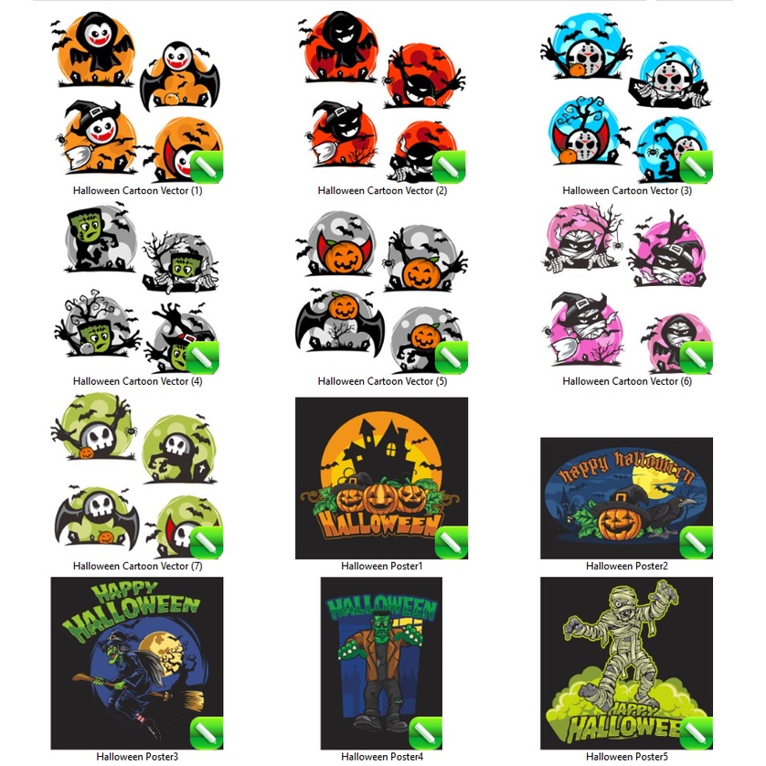 50+ Halloween Vector Collection - Coreldraw